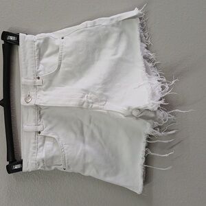 Zara white denim shorts Size 2